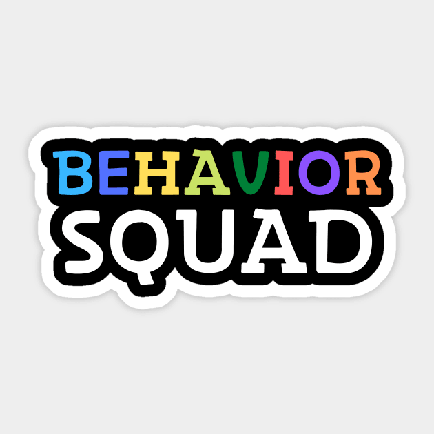 Behavior Squad Sticker by Teewyld